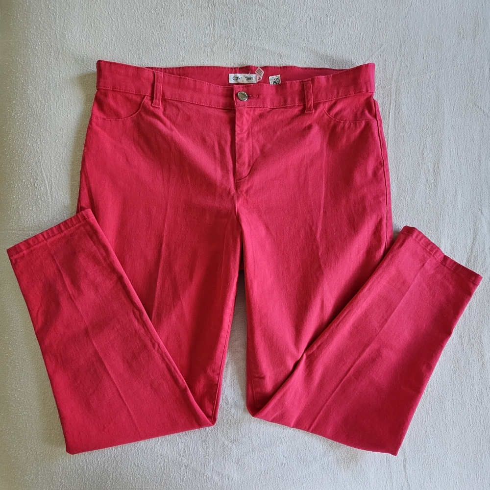 Ladies Calvin Klein Red jeans size 16